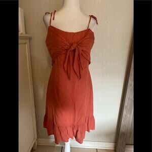 NWT RETHM Medium rust dress